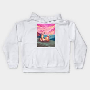 Sunset to the West Kids Hoodie